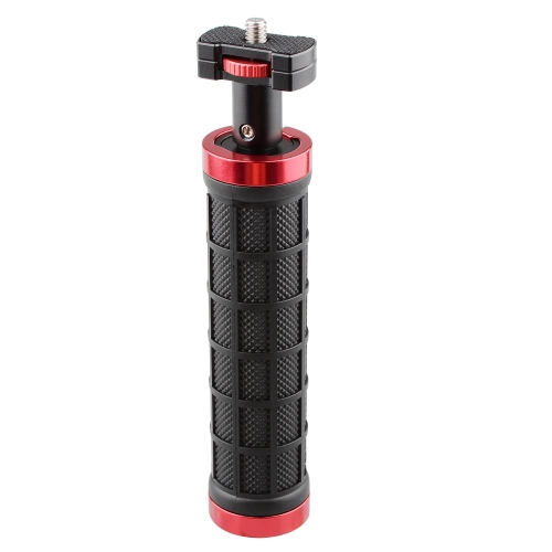 CAMVATE Handle Grip Micro Rod Mount Holder 1/4"-20 Thread with Large Knurled Edge Lock Nut for Camera Video Light Monitor