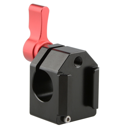 CAMVATE Cold Shoe Rod Clamp (Red Wingnut)