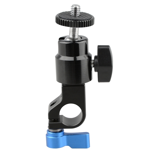 CAMVATE 15mm Rod Clamp with 1/4" Screw Ball Head Mount