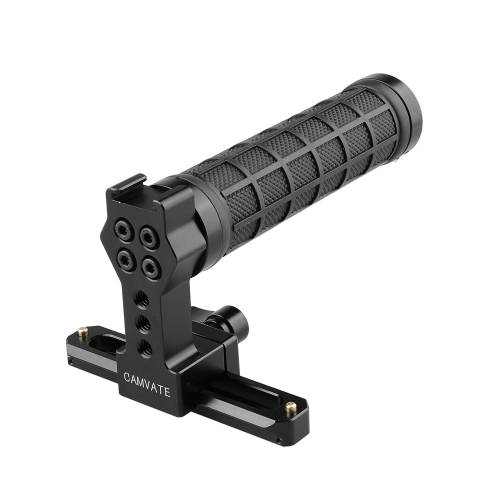 CAMVATE Quick Release Handle (Black Rubber Grip) with 100mm NATO Rail