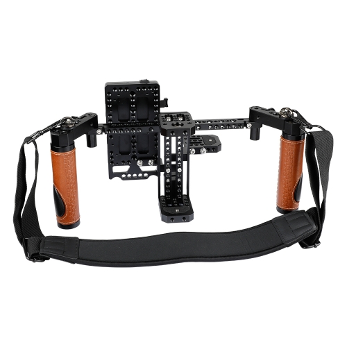 CAMVATE Camera Director’s Monitor Cage Rig With Handle Grips & Neck Strap