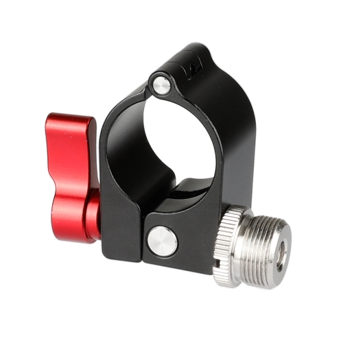 CAMVATE 25mm Rod Clamp (Red Knob) With 5/8"-27 Microphone Screw For DJI Ronin M Gimbal Stabilizer