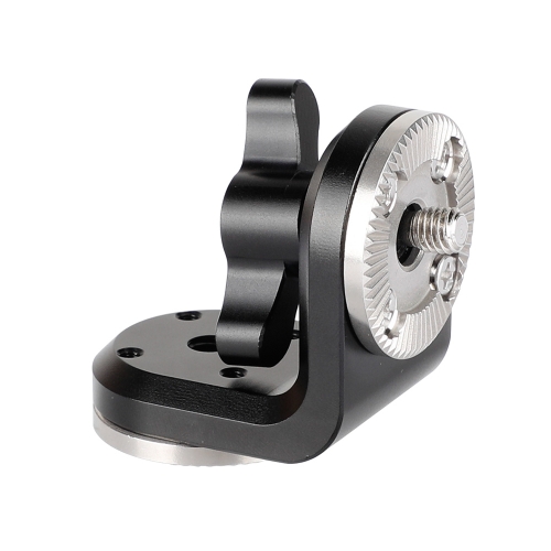 CAMVATE Dual ARRI Rosettes Extension Mount Vertical Type With Central M6 Thread (Black Knob)