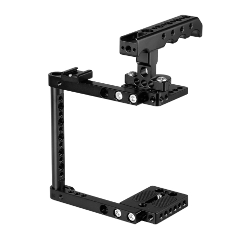 CAMVATE Camera Cage Kit With Top Cheese Handle & Shoe Mount For Canon 600D 70D 80D (Right-hand Mounted)