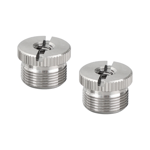 CAMVATE 5/8''-27 Male To 1/4''-20 Female Screw Adapter For Microphone Stand (2 Pieces)