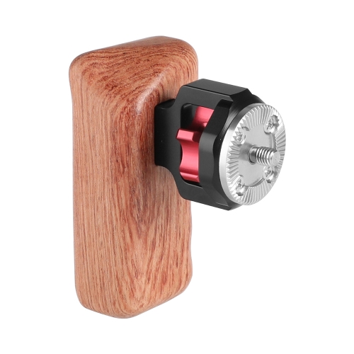 CAMVATE Universal Wooden Handgrip With M6 Rosette Connection For Camera Cage Kit (Left Hand)