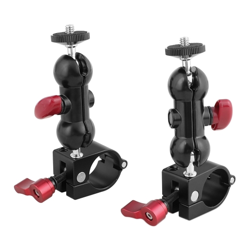 CAMVATE 25mm Rod Clamp With 1/4" Ball Head 360 Degree Swivel Monitor Support For DJI Ronin-M Handheld Gimbal (2 Pieces)
