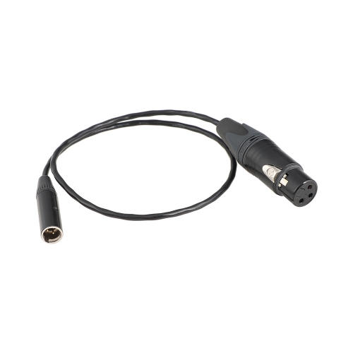 CAMVATE Mini 3pin XLR Male To Full 3pin XLR Female Cable For BMPCC4K