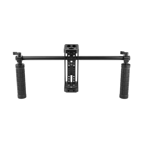 CAMVATE DIY Monitor Cage Kit With Dual Rubber-covered Handgrip & Light Stand Head