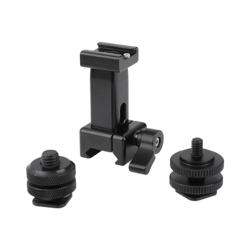 CAMVATE Quick Release NATO Support Holder With Detachable Shoe Mount + 1/4" & 3/8" Male Thread Mounting Points & Lock Nuts