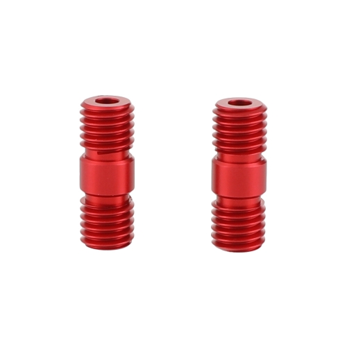 CAMVATE M12 Thread Rod Extension Connector (Red) for 15mm Rail Support System (pack of 2)