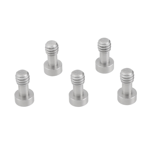 CAMVATE 1/4" Male Thread Screw Adapter With Hexagon Socket Head For Grooved Baseplate (5 Pieces)