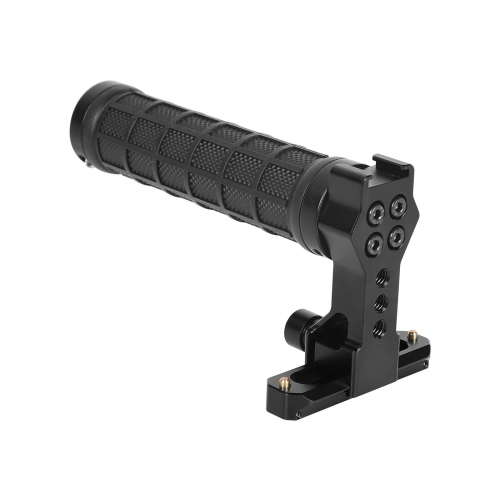 CAMVATE Quick Release NATO Top Handle Grip (Rubber-covered) With 70mm NATO Safety Rail For DSLR Camera Cage Rig