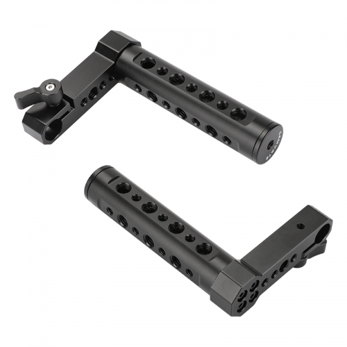 CAMVATE Adjustable Aluminum Cheese Hand Grip (A Pair) L Handle With 15mm Rod Clamp Connection For Monitor Cage Kit