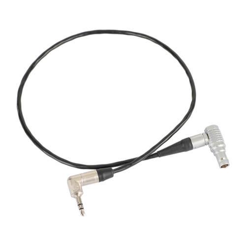 CAMVATE Right Angle 3.5mm Jack To Right Angle EXT Rotatable 9 Pin Timecode Input Cable For RED Komodo 6K Cinema Camera