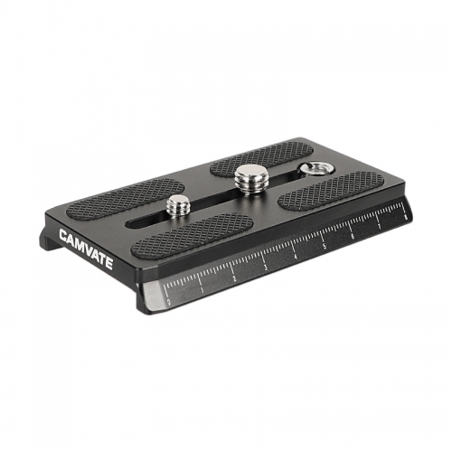 CAMVATE Manfrotto Slide-in Camera Quick Release Plate With 1/4" & 3/8" Threads