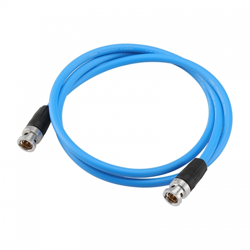 CAMVATE Neutrik BNC Male To BNC HD SDI 4K Video Coaxial Cable LV-61S For FS5 To Atomos Shogun Inferno (Blue)