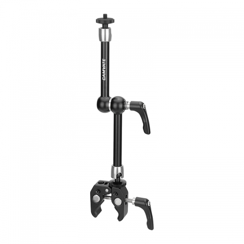 CAMVATE Universal Super Crab Clamp With Stronger Screw Knob + Magic Arm With 1/4" Connectors & Stronger Central Screw Knob