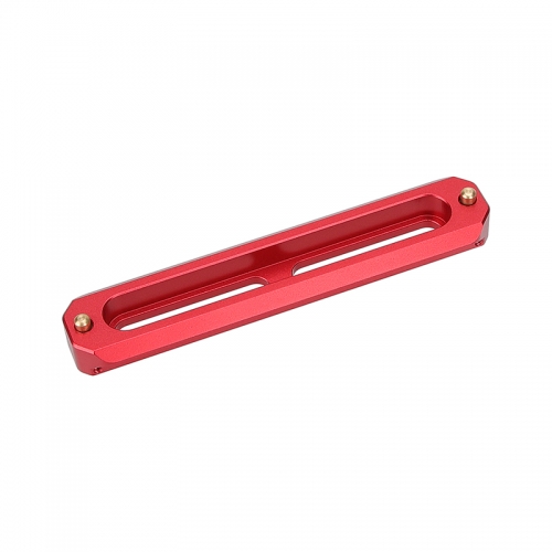 CAMVATE Standard NATO Rail 100mm Red Color Quick Release Bar With Anti-fall Spring Pins For DSLR Camera Cage Rig