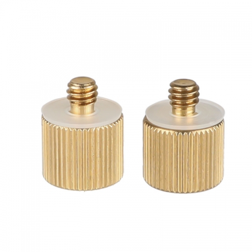 CAMVATE 2 Pieces 3/8" -16 Female to 1/4"-20 Male Tripod Thread Reducer Adapter for Tripod