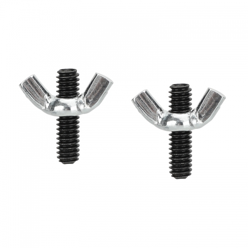 CAMVATE 1/4"-20 Hand-tight Fastener Wing Butterfly Screw Bolt Carbon Steel Zinc Plated (A Packet Of 2)