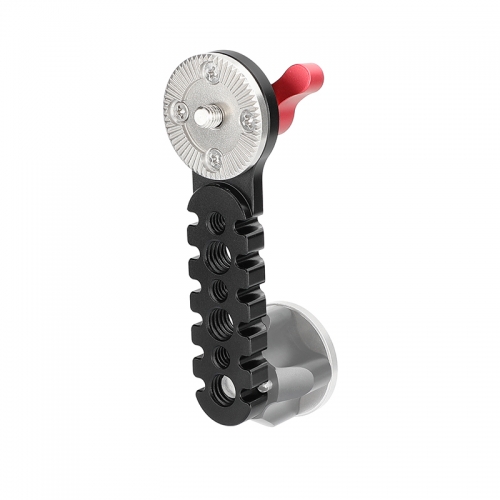 CAMVATE Universal Extension Arm Jagged Style With ARRI Rosette Mount M6 Thread Screw Red Knob For DSLR Camera Cage Rig