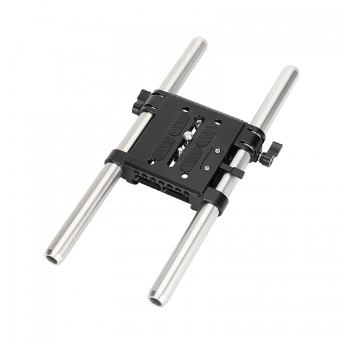 CAMVATE QR Baseplate Dovetail Clamp with 11.8" Rod for 19mm Studio