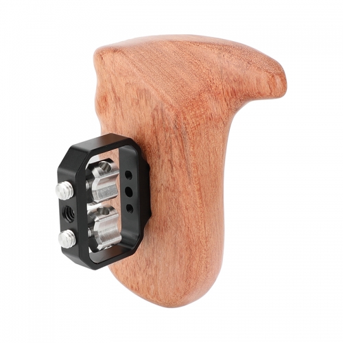 CAMVATE Wooden Handgrip with 1/4"-20 Thumbscrew (Right Hand, Large-Sized)