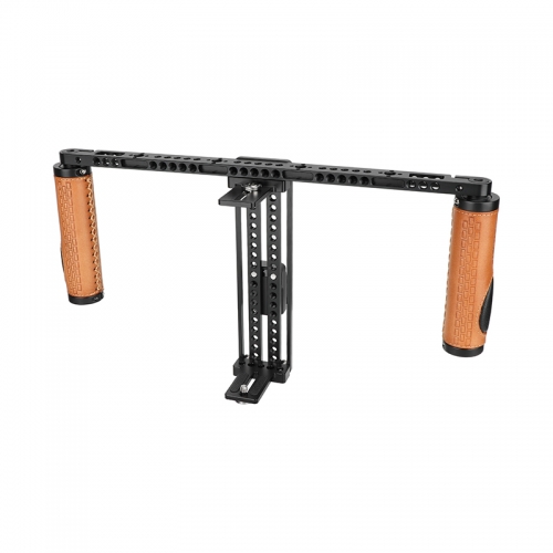CAMVATE Height-Adjustable Monitor Cage with Handgrips for 5" 7" 8" 10" Video Monitor