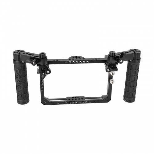 CAMVATE Full Monitor Cage with Dual Rubber Handgrip for Desview R7II 7" Touch Screen