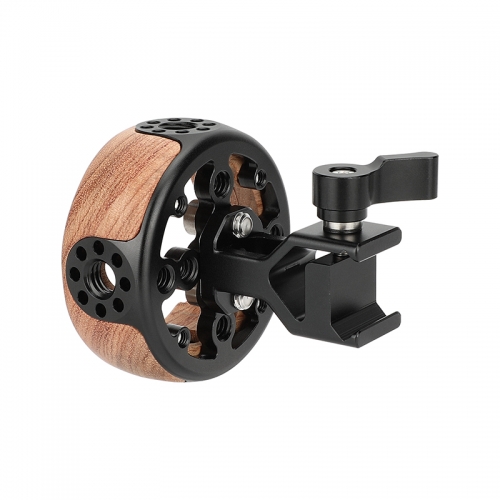 CAMVATE Wooden Handgrip with Quick Release Clamp (Round)
